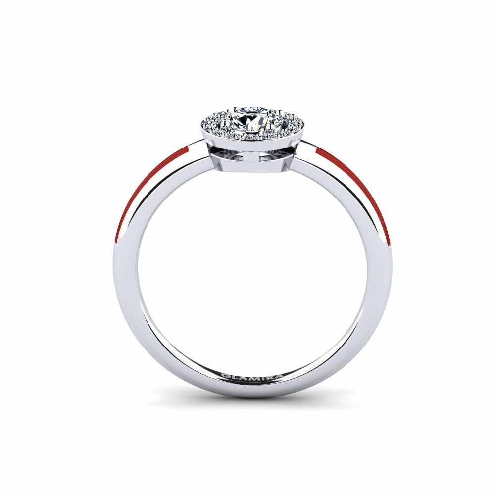 Argent Blanc Bague Atolst