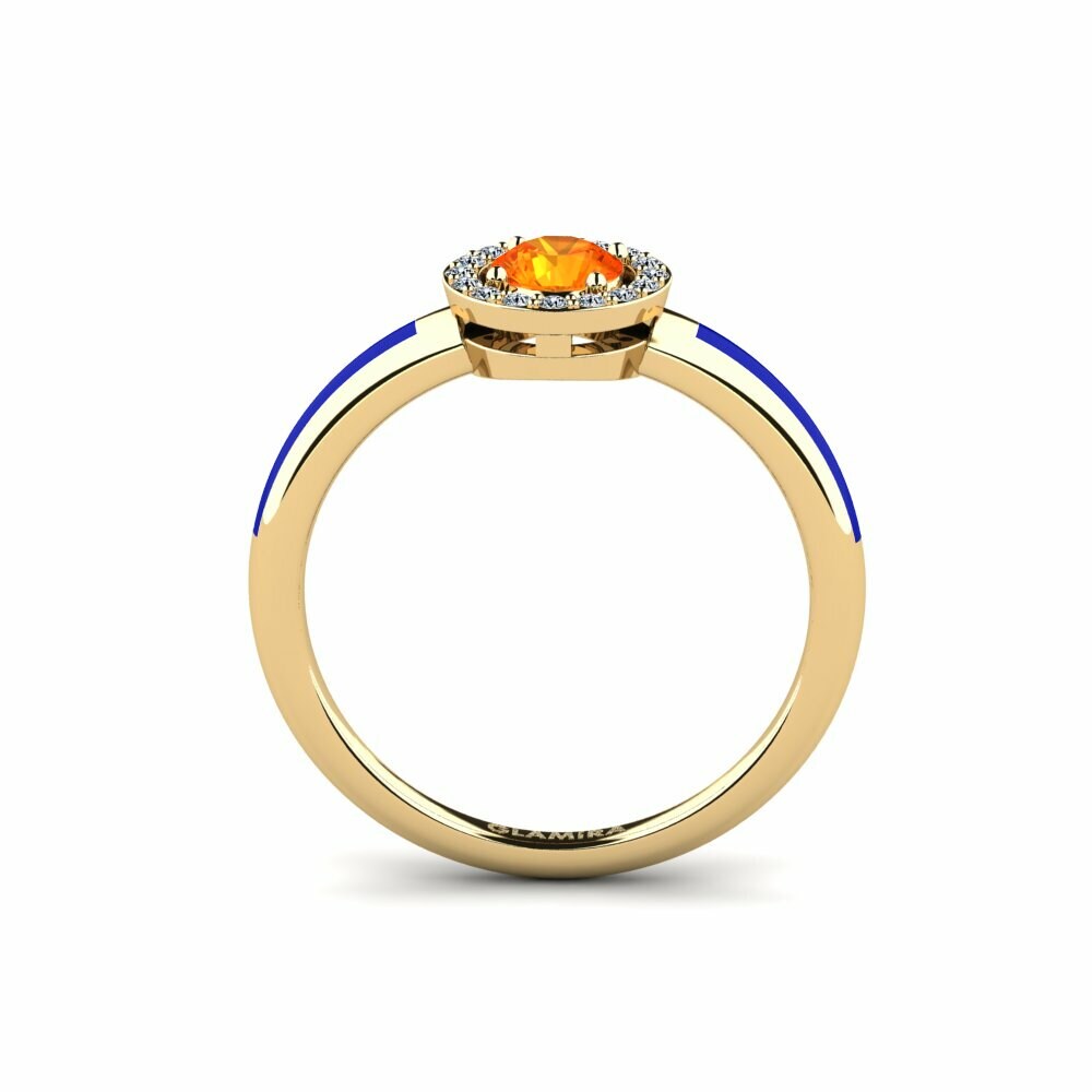 Saphir orange Bague Atolst