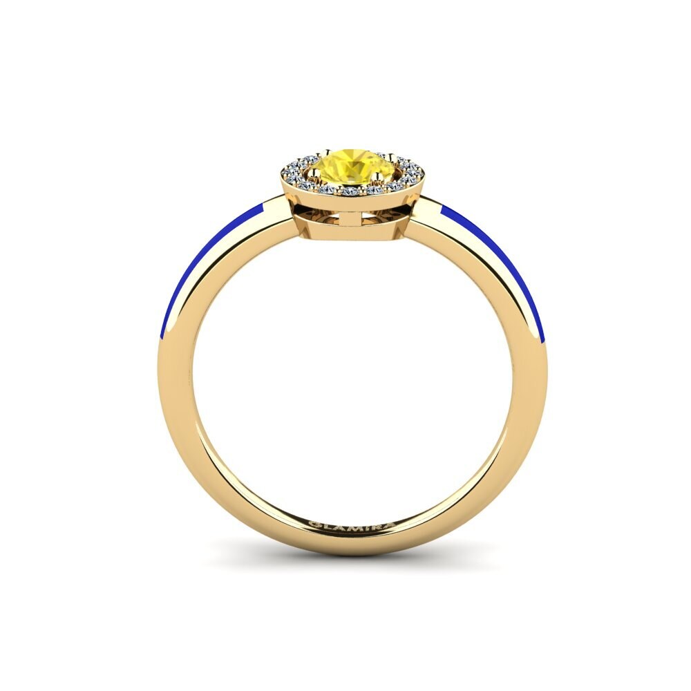 Gelber Saphir Ring Atolst