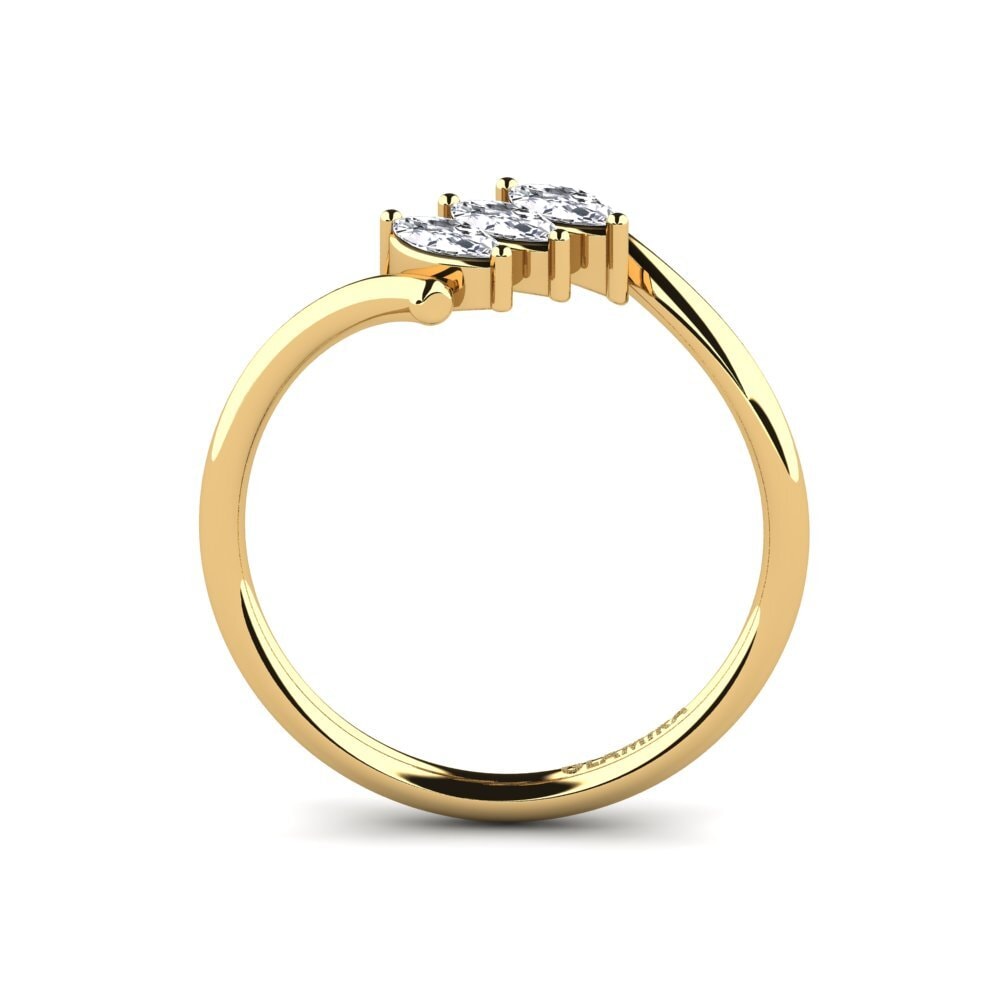 14ct Yellow Gold Engagement Ring Atout