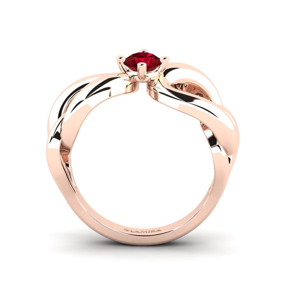 Red Zirconia Engagement Ring Atriat