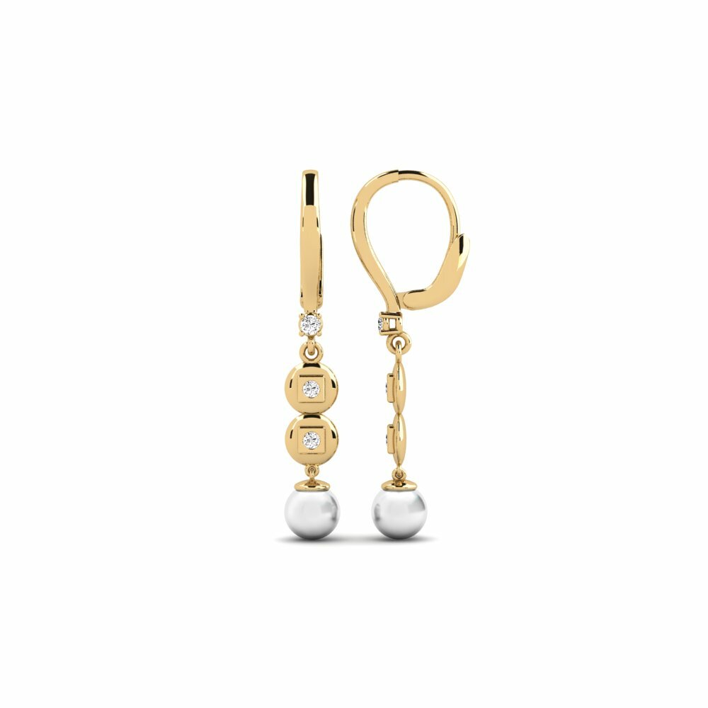Moissanite Boucle d'oreille femme Atyason