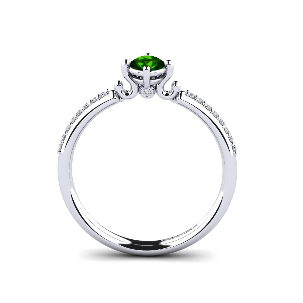 Green Tourmaline Engagement Ring Aubriel