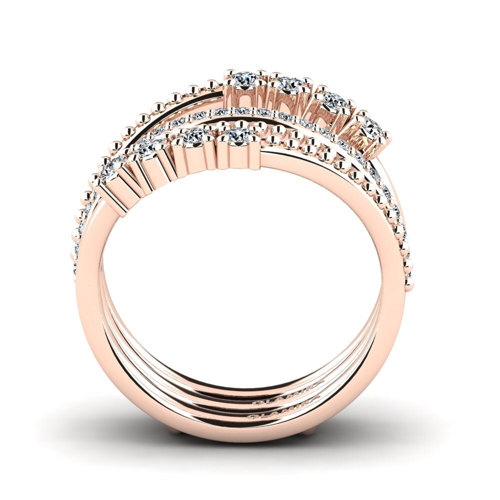 14ct Rose Gold Ring Audgen SET