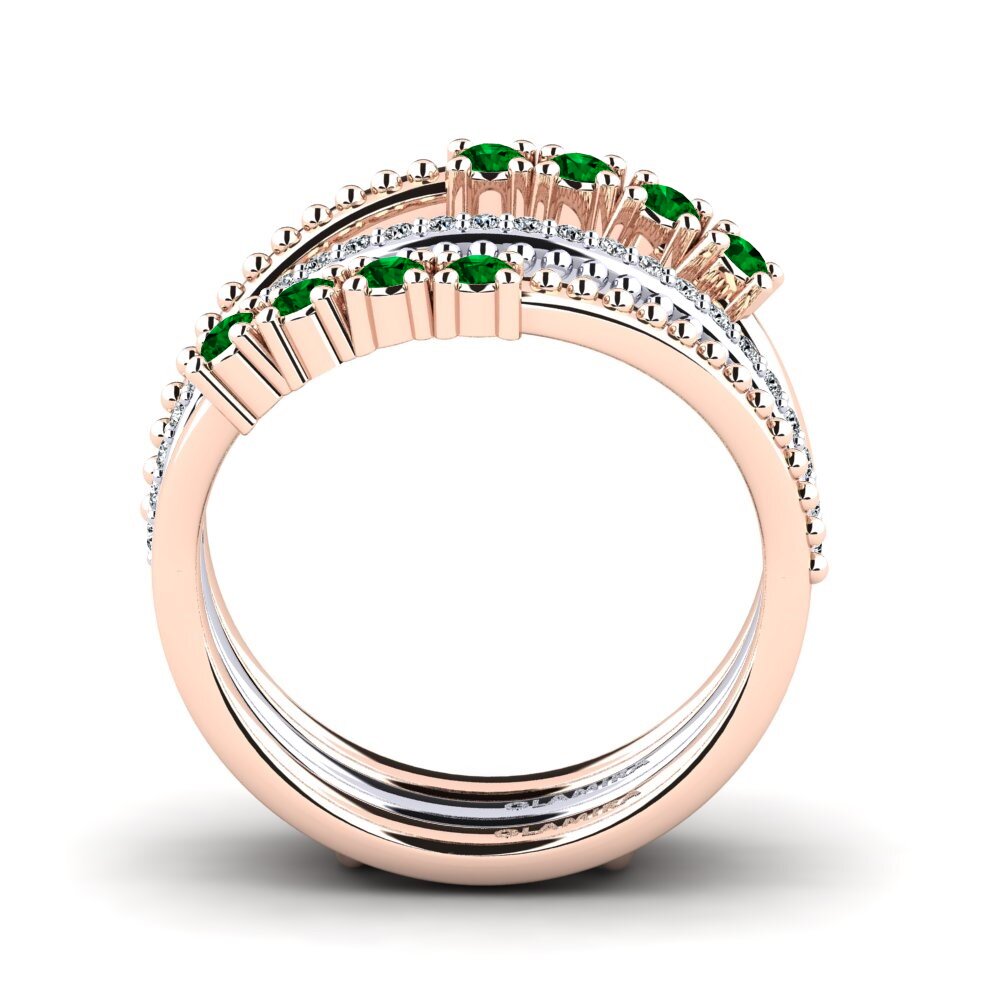 Zircônia Verde Anel Audgen SET