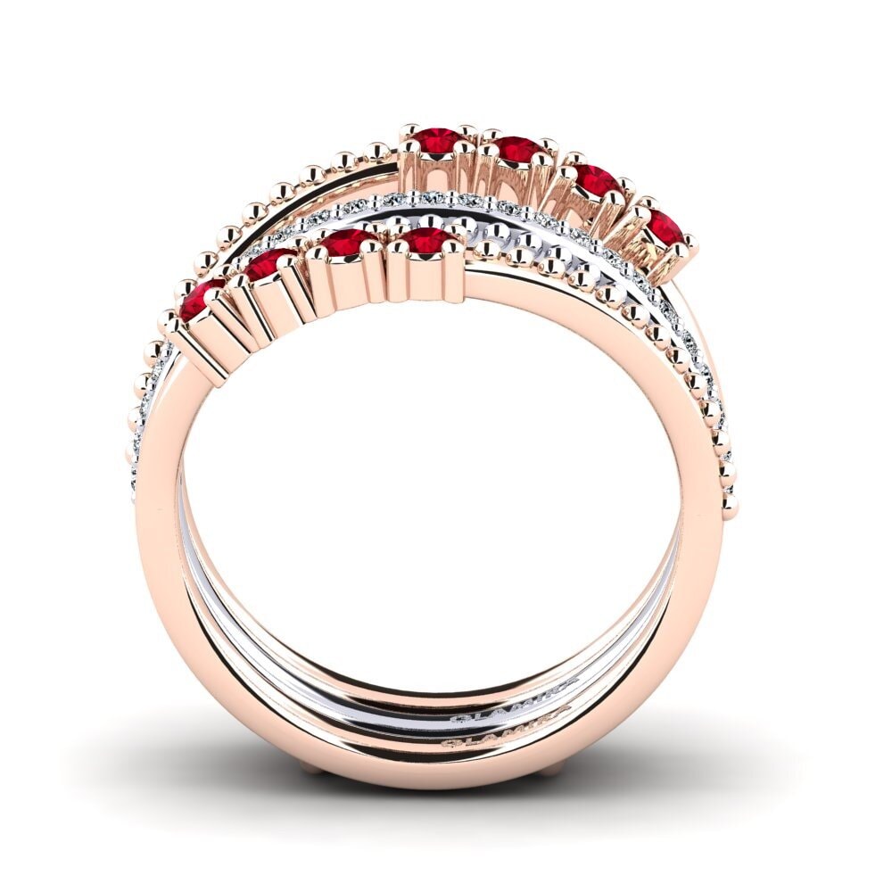 Circonita Roja Anillo Audgen SET