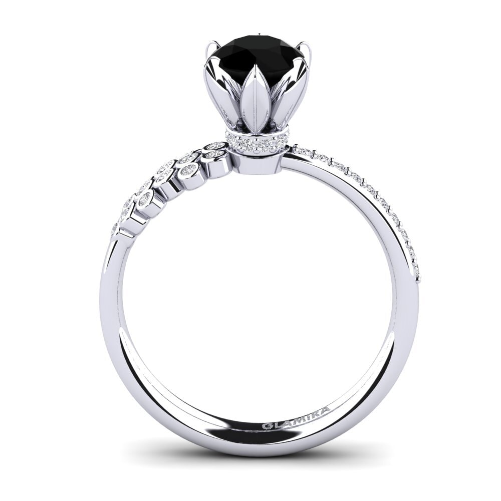 Black Diamond Engagement Ring Audrie