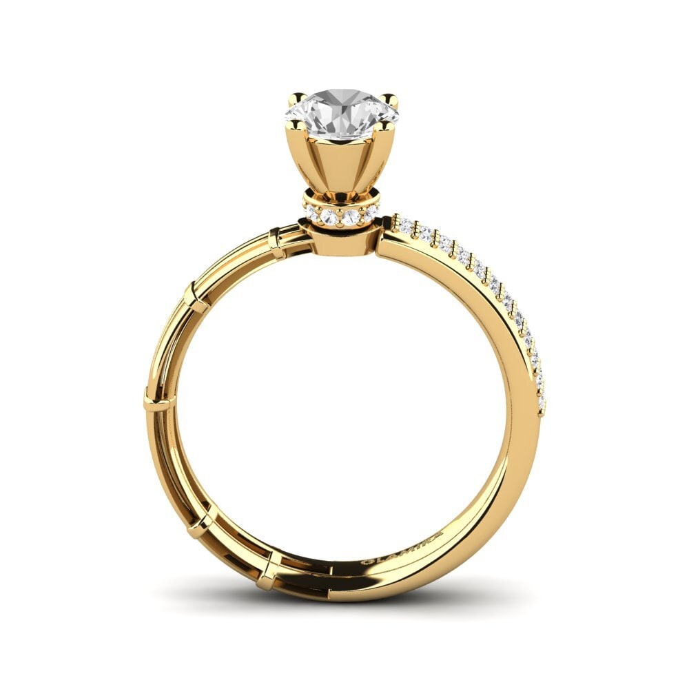 White sapphire Engagement Ring Augustina