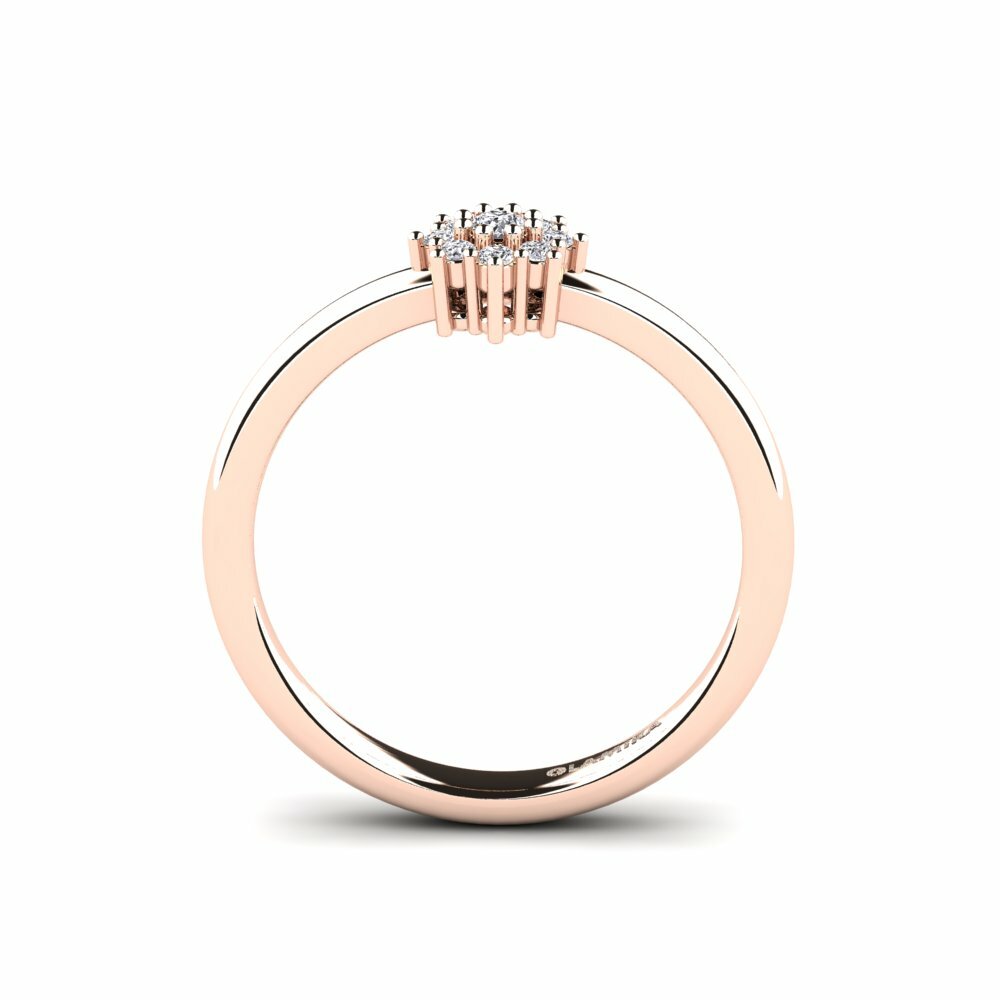 Anillo de compromiso Aunay 14k Oro Rosa