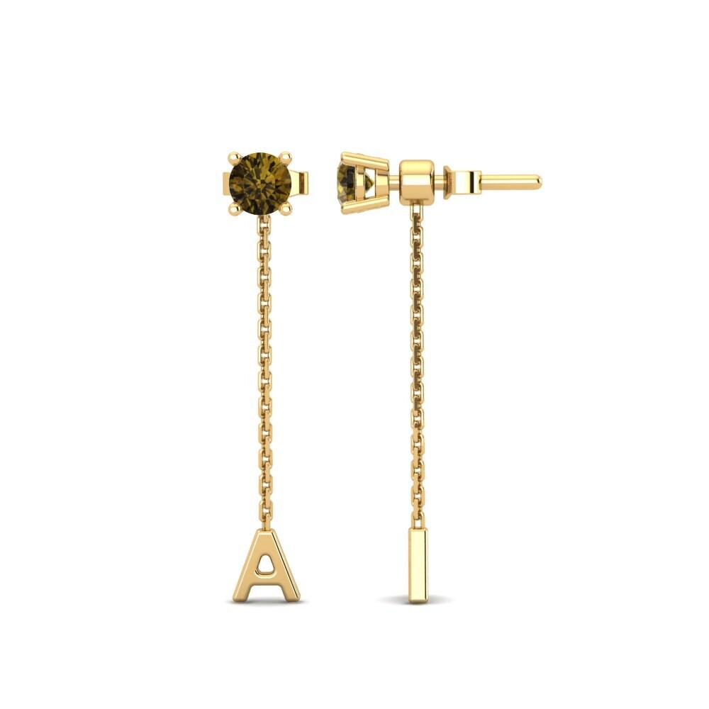 Brown Zircon Women's Earring Aundrea A