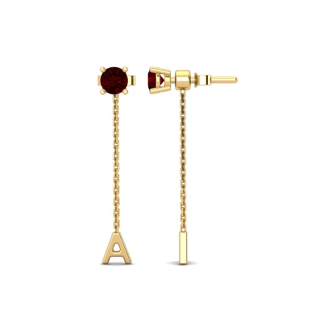 Garnet Women's Earring Aundrea A
