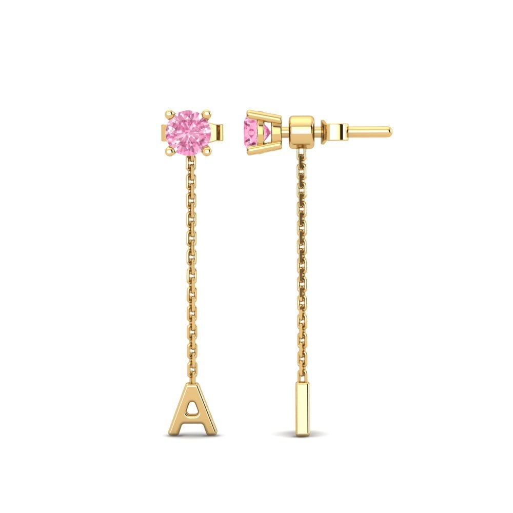 Pink Sapphire Women's Earring Aundrea A