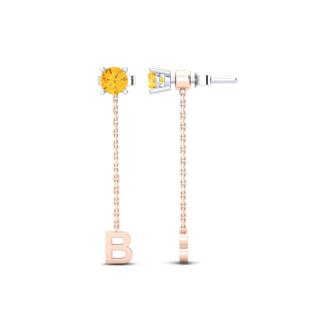 Citrine Women's Earring Aundrea B