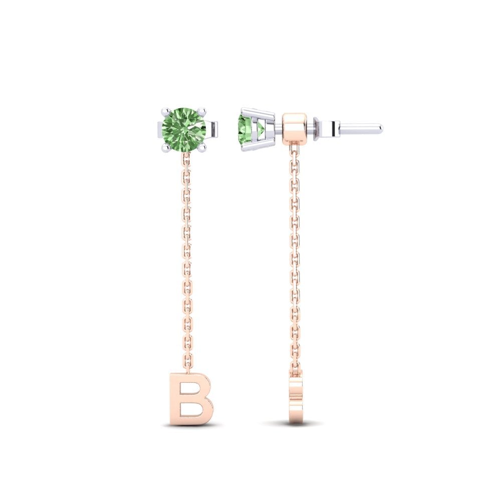 Green Diamond Women's Earring Aundrea B