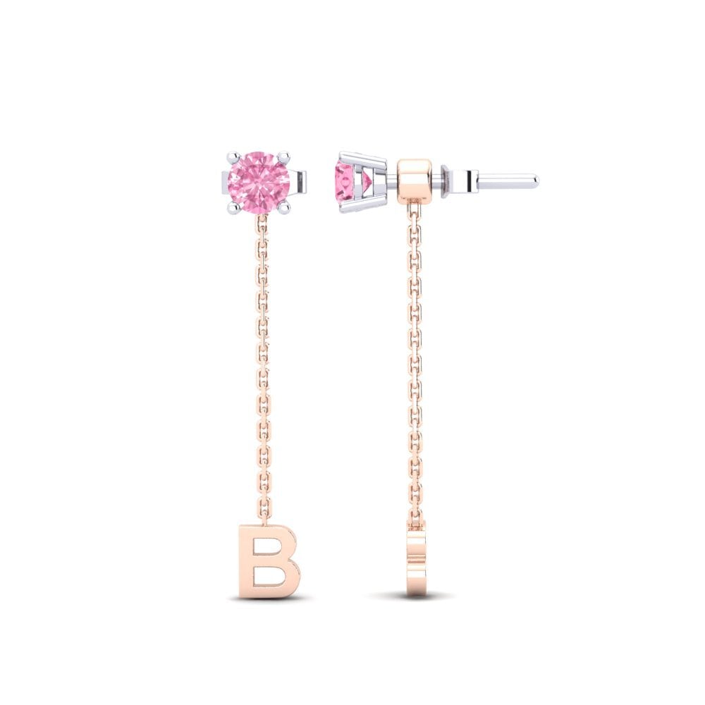 Pink Sapphire Women's Earring Aundrea B