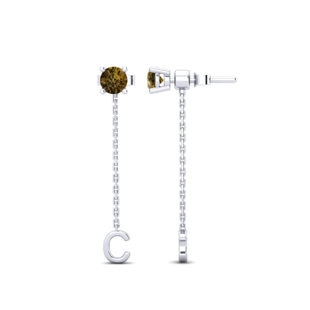 Brown Zircon Women's Earring Aundrea C