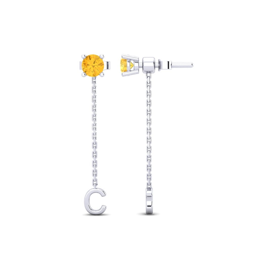 Citrine Women's Earring Aundrea C