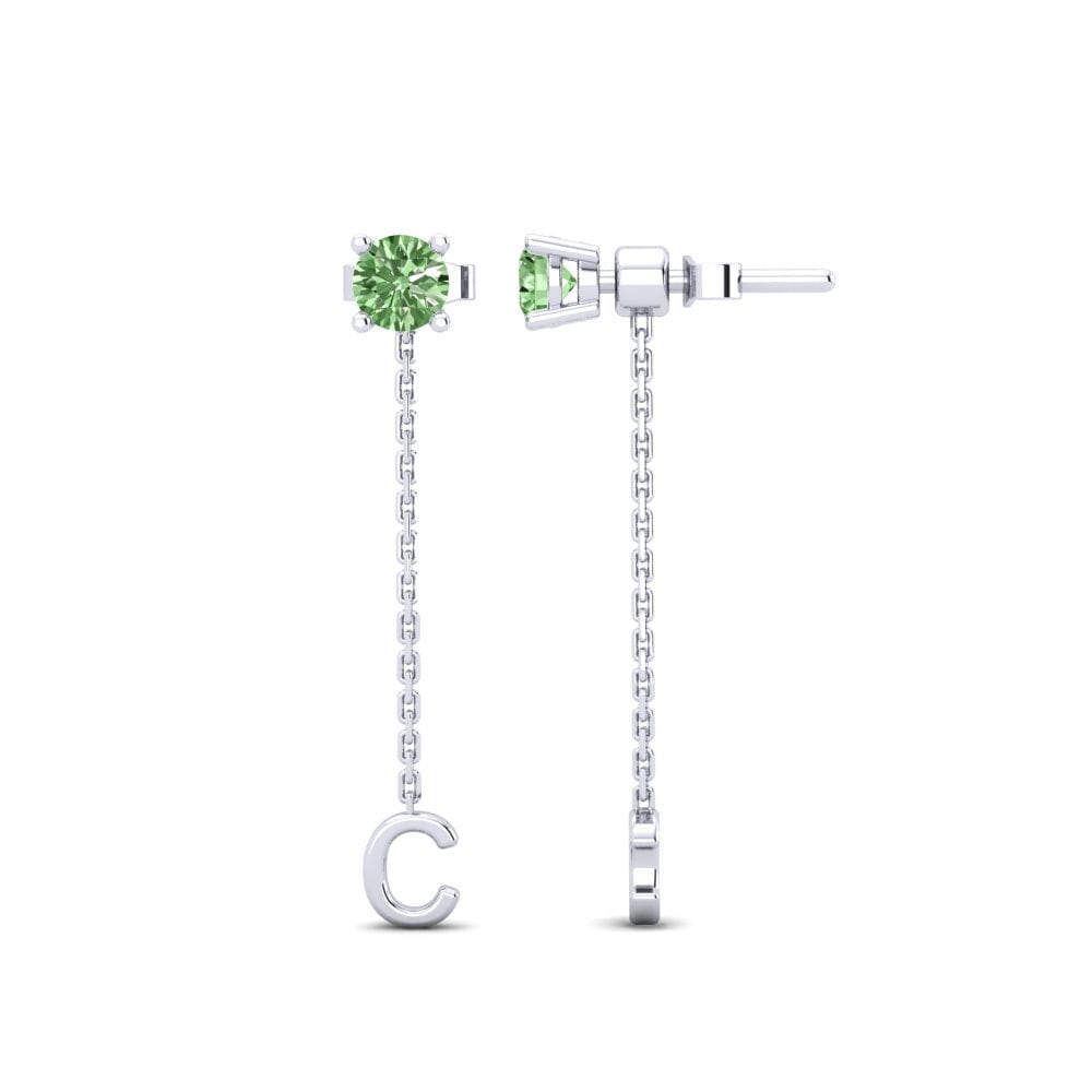 Green Diamond Women's Earring Aundrea C