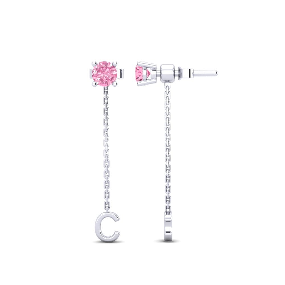 Pink Sapphire Women's Earring Aundrea C