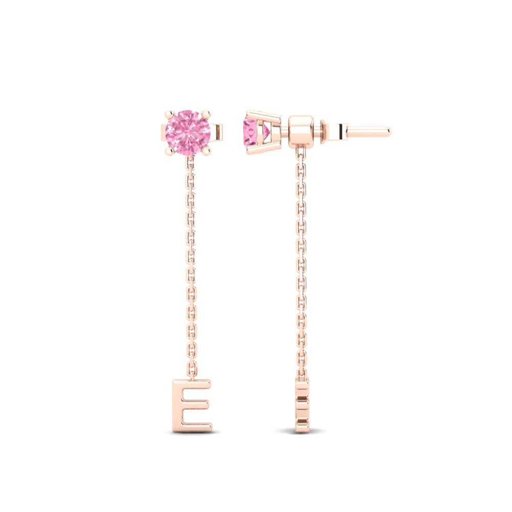 Pink Sapphire Women's Earring Aundrea E