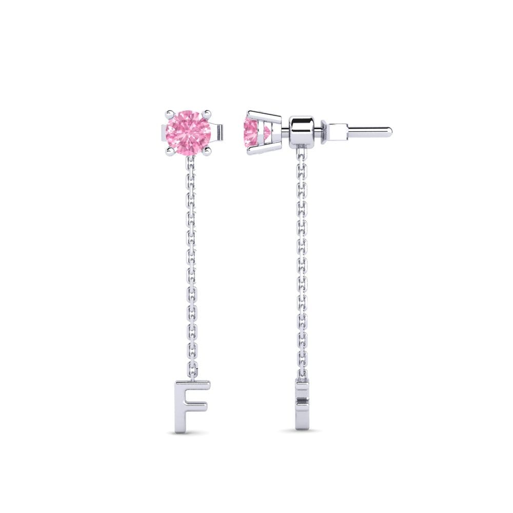 Pink Sapphire Women's Earring Aundrea F