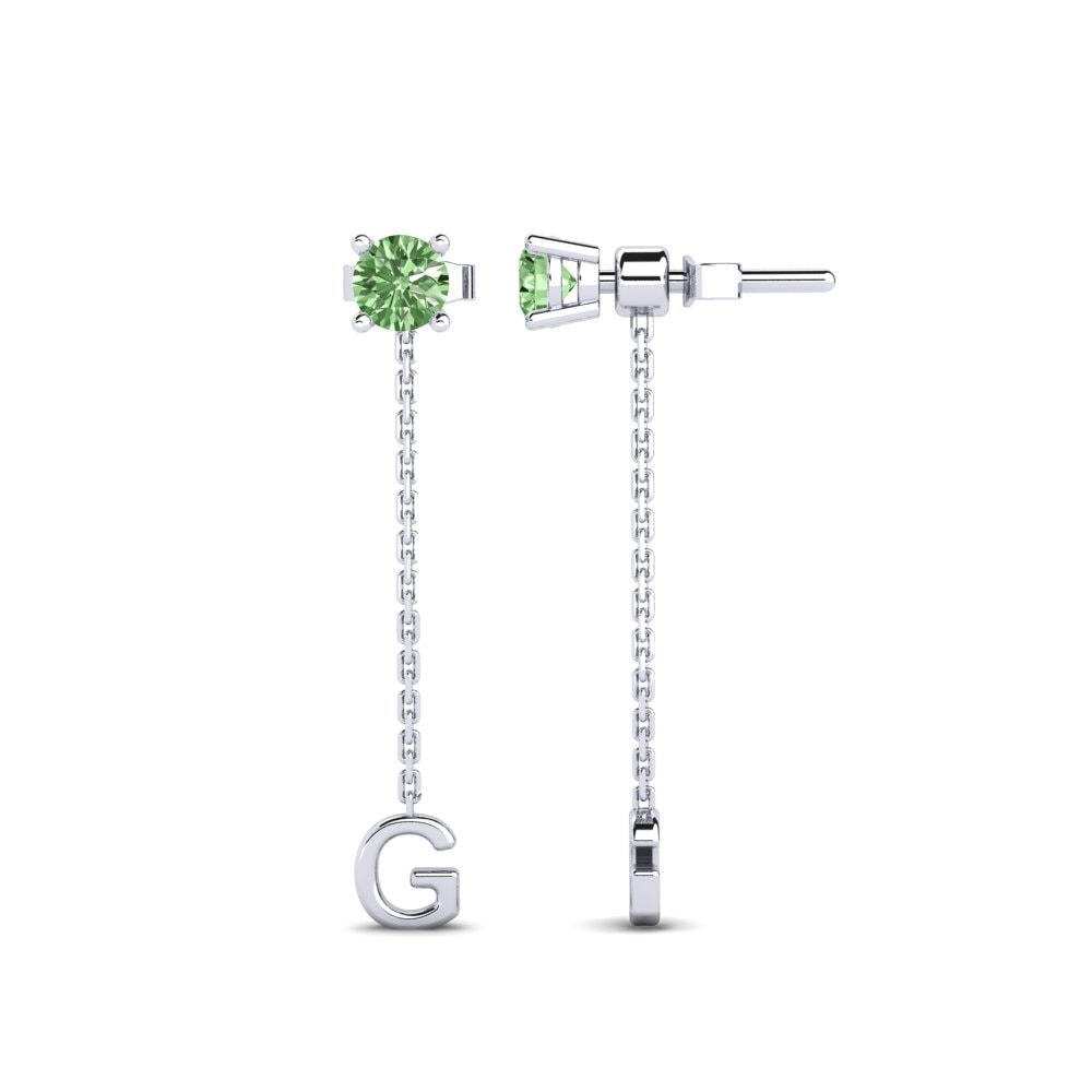 Green Diamond Women's Earring Aundrea G