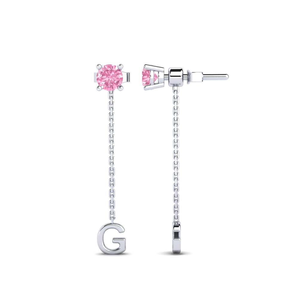 Pink Sapphire Women's Earring Aundrea G