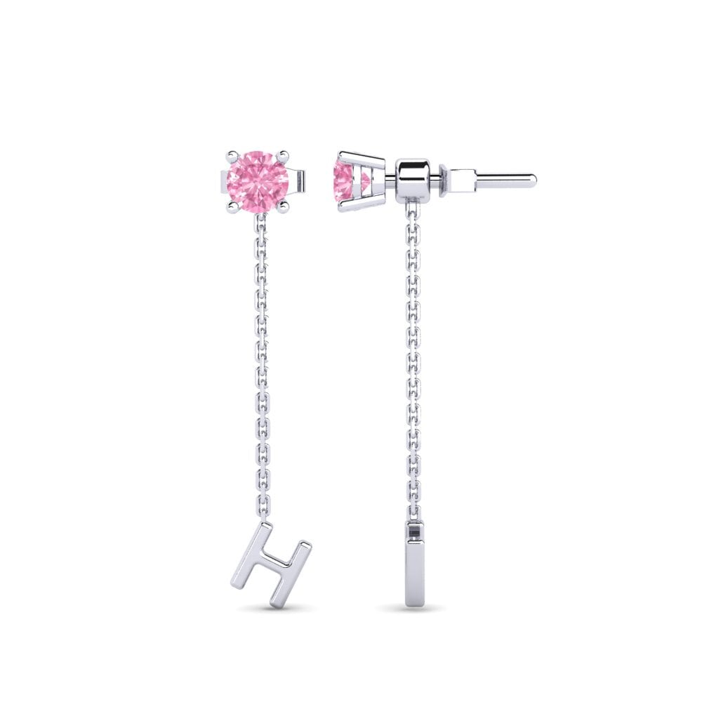 Pink Sapphire Women's Earring Aundrea H