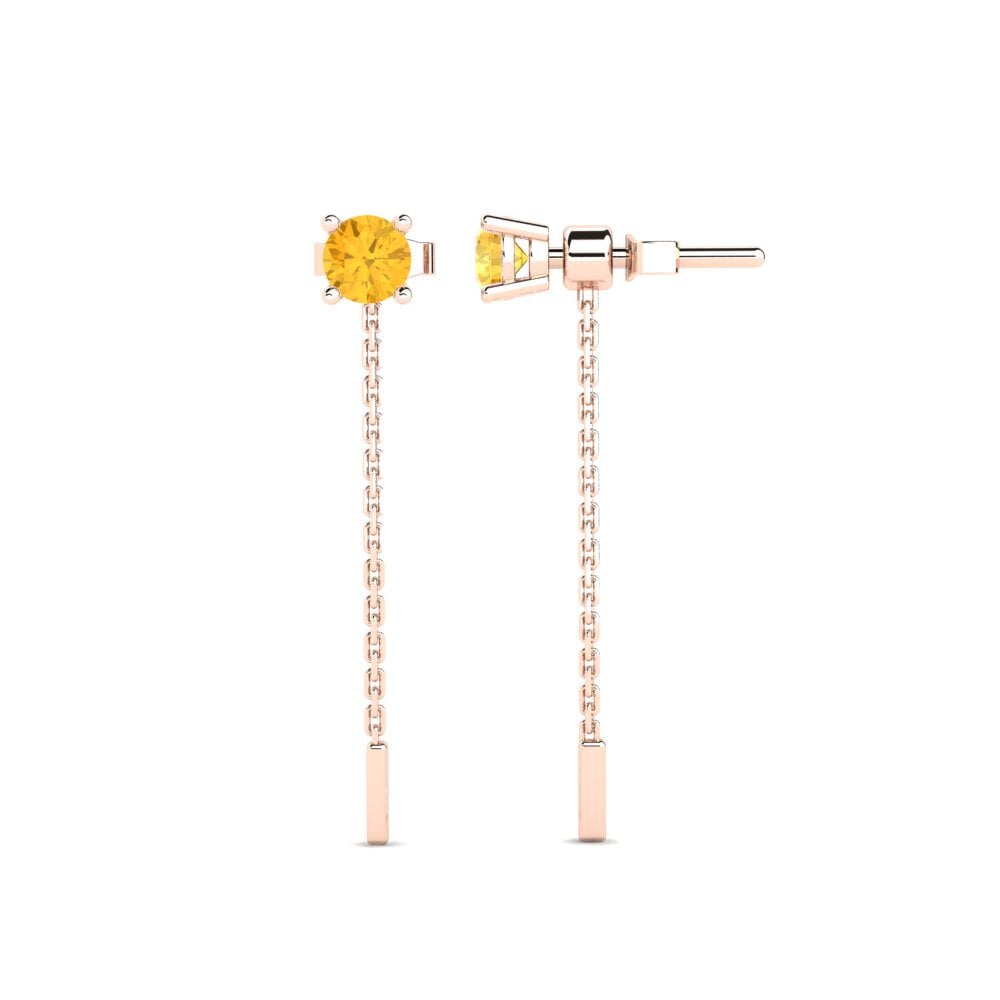 Citrine Women's Earring Aundrea I