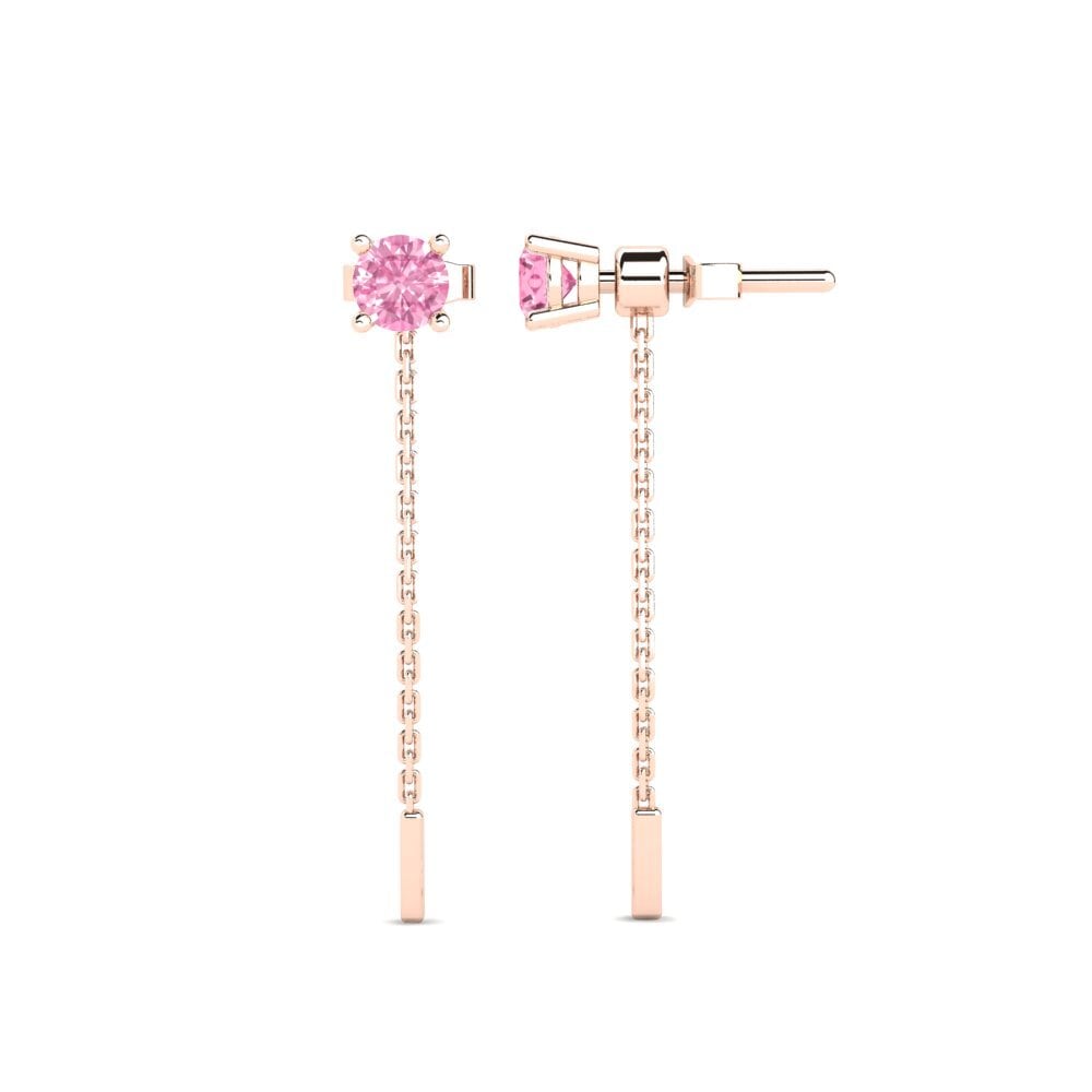 Pink Sapphire Women's Earring Aundrea I