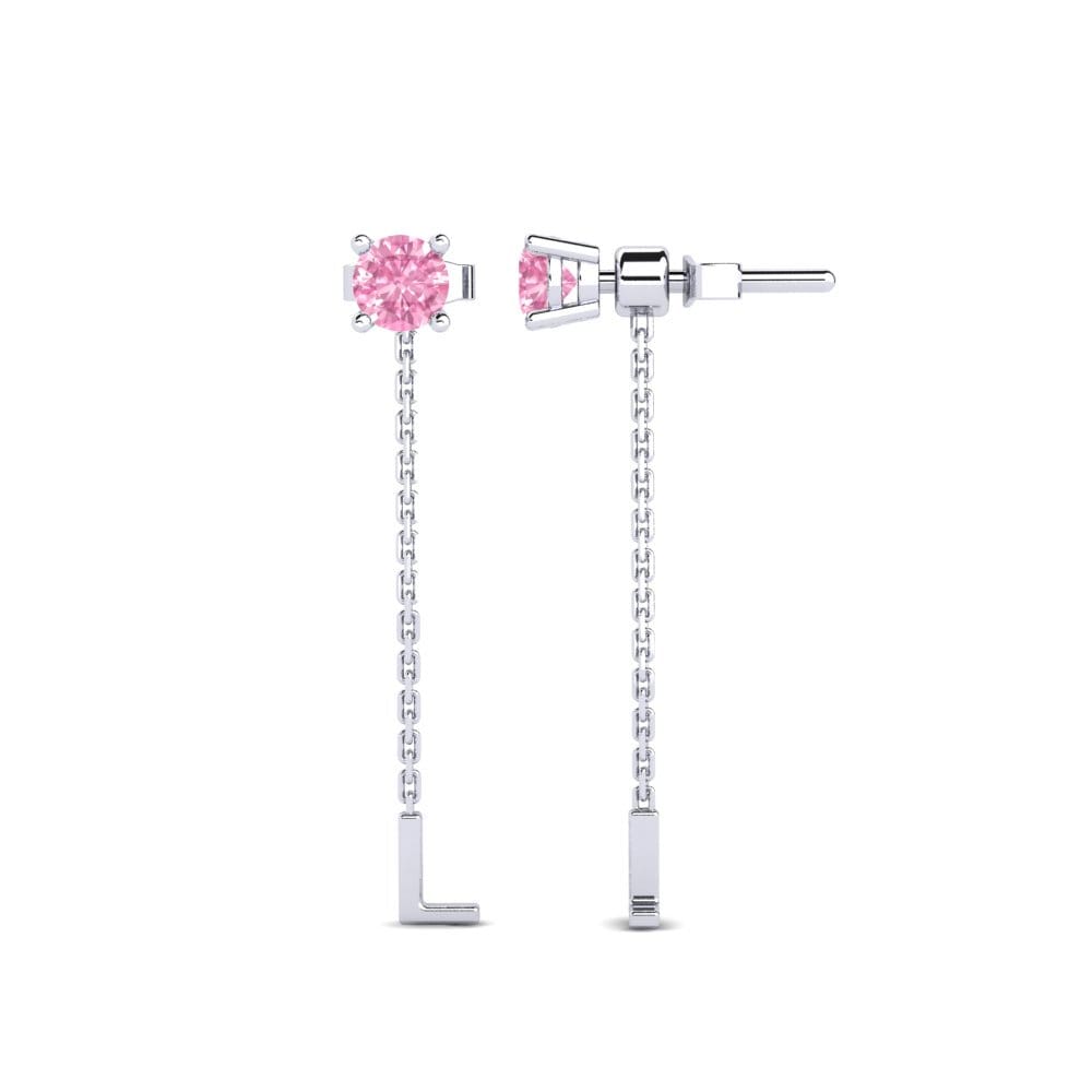 Pink Sapphire Women's Earring Aundrea L