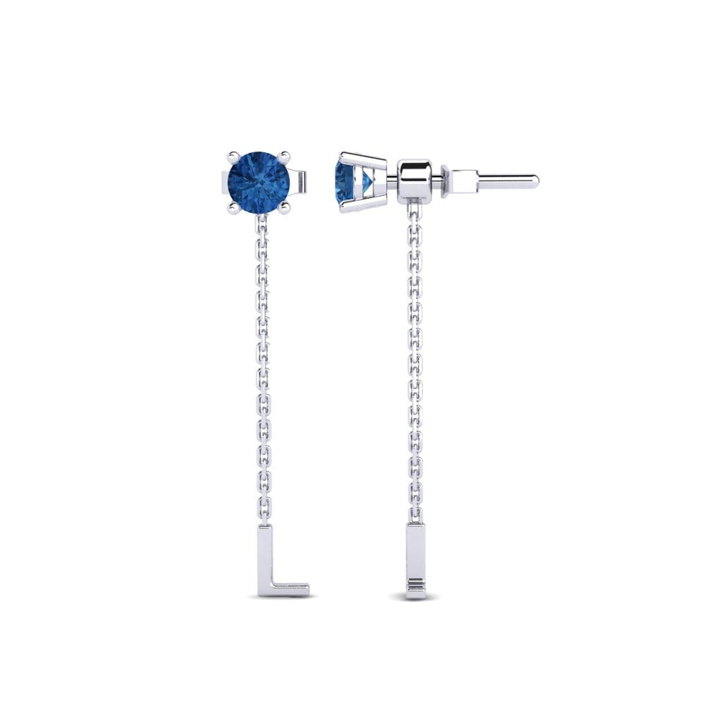 Dark Blue Zirconia Women's Earring Aundrea L