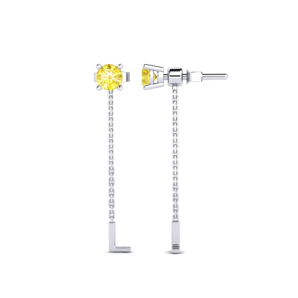 Yellow Sapphire Women's Earring Aundrea L