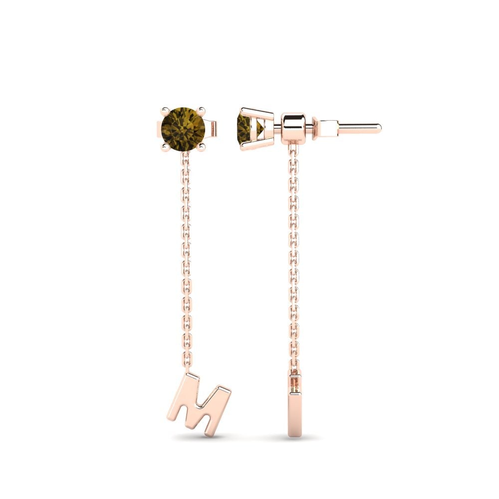 Brown Zircon Women's Earring Aundrea M