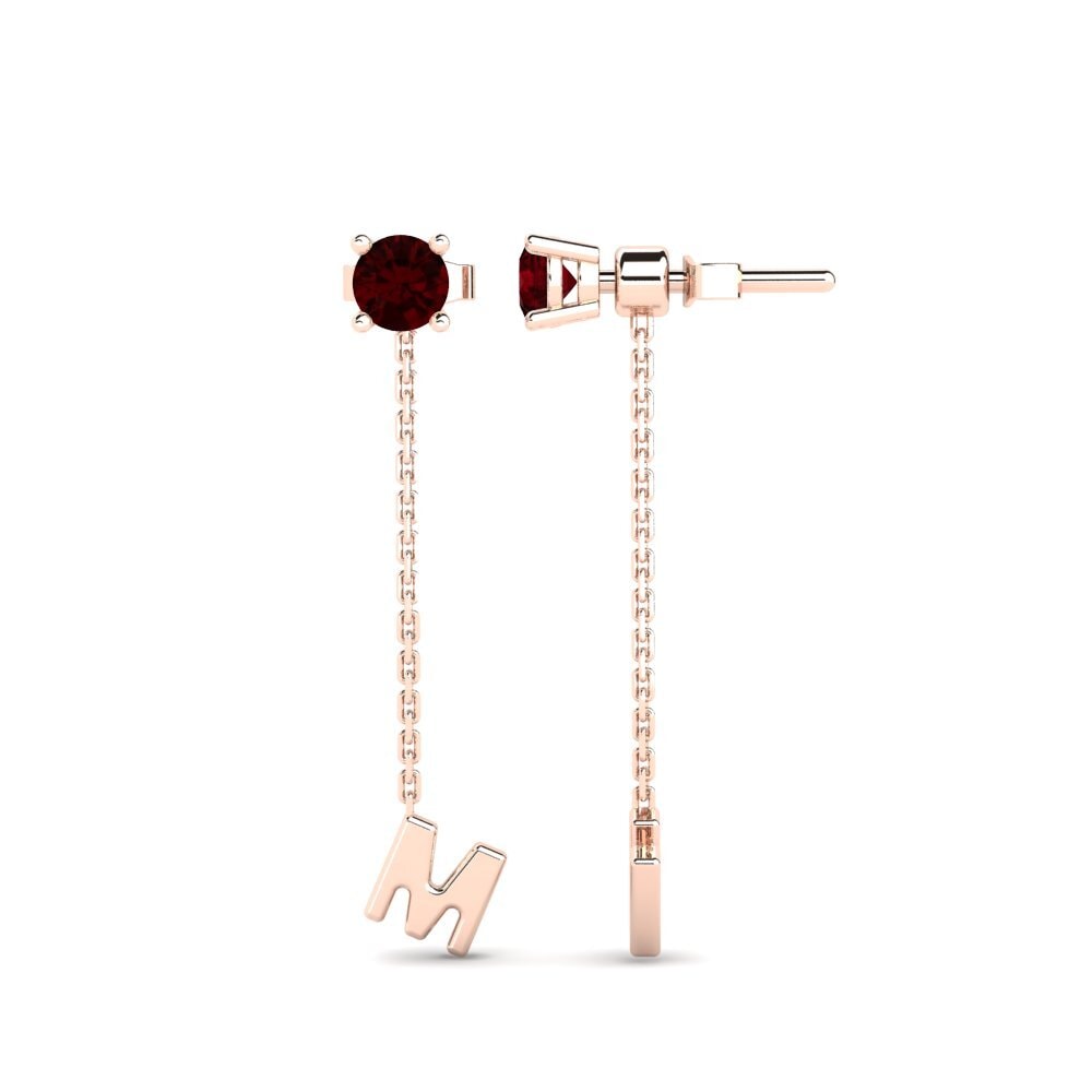 Garnet Women's Earring Aundrea M