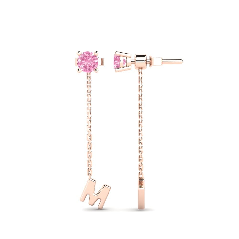 Pink Sapphire Women's Earring Aundrea M