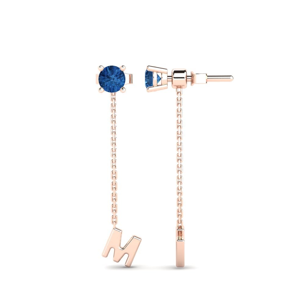 Dark Blue Zirconia Women's Earring Aundrea M