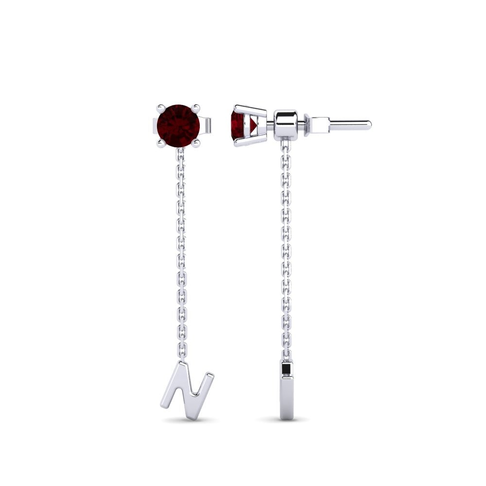 Garnet Women's Earring Aundrea N