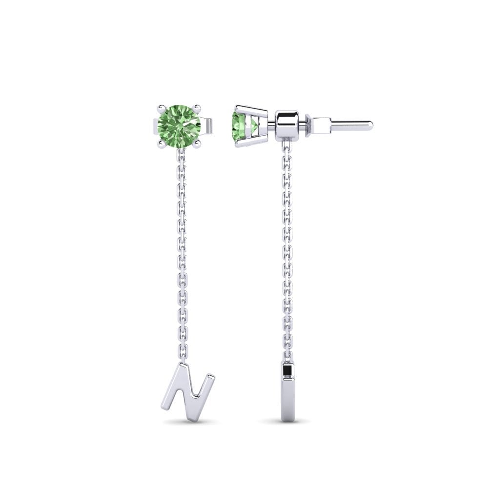 Green Diamond Women's Earring Aundrea N
