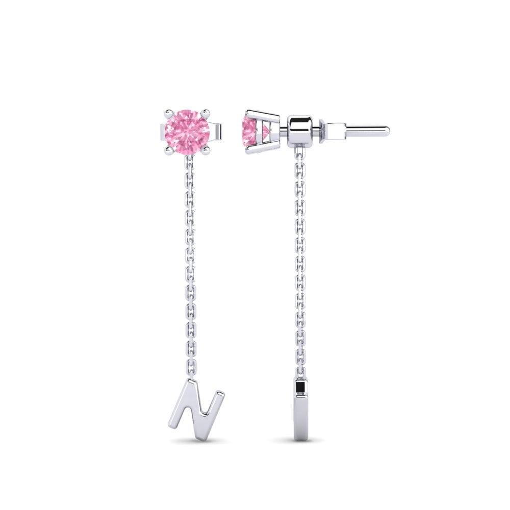 Pink Sapphire Women's Earring Aundrea N