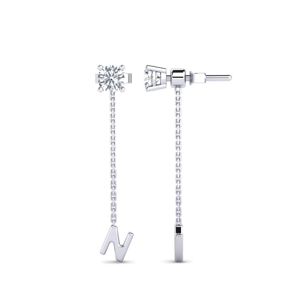 White Zircon Women's Earring Aundrea N