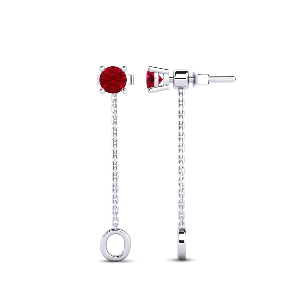 Red Zirconia Women's Earring Aundrea O