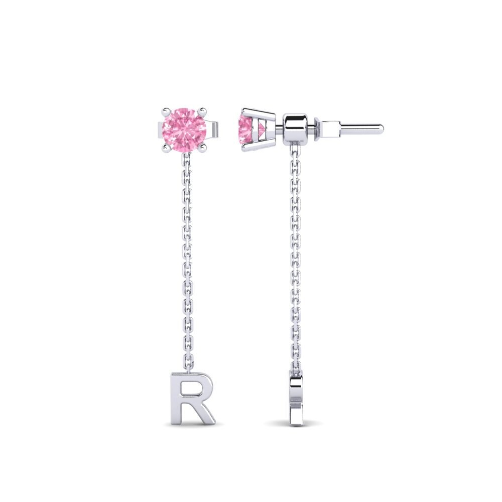 Pink Sapphire Women's Earring Aundrea R