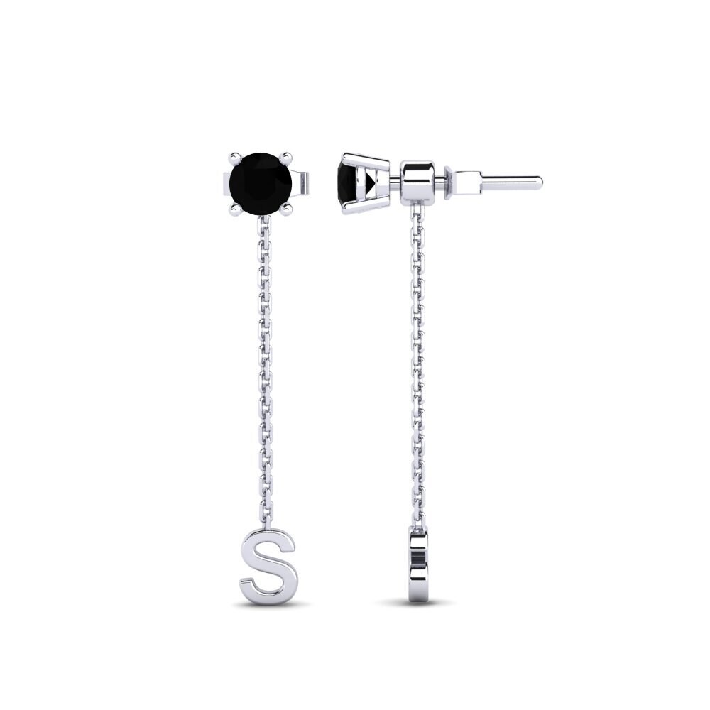 Black Diamond Women's Earring Aundrea S