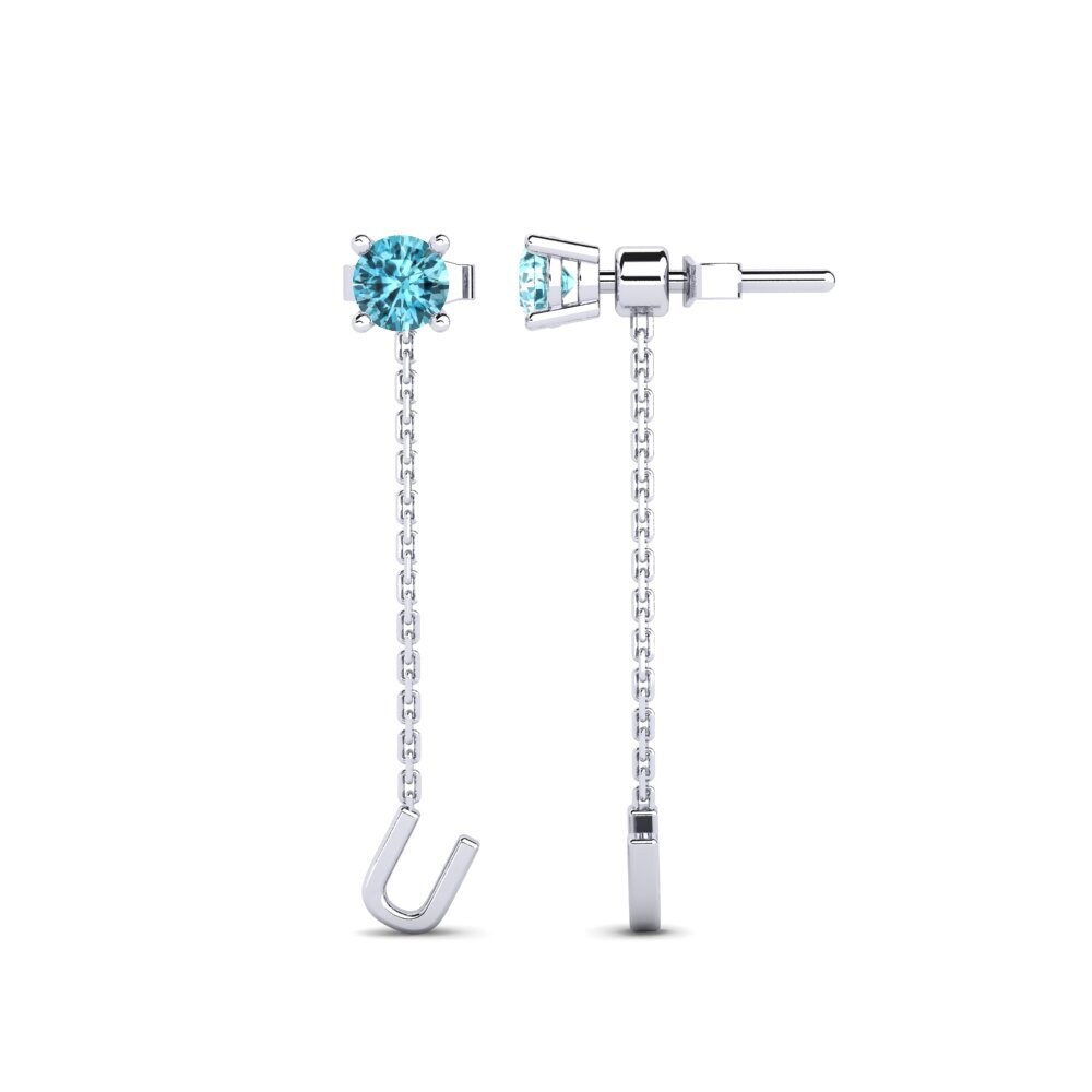 Blue Zircon Women's Earring Aundrea U