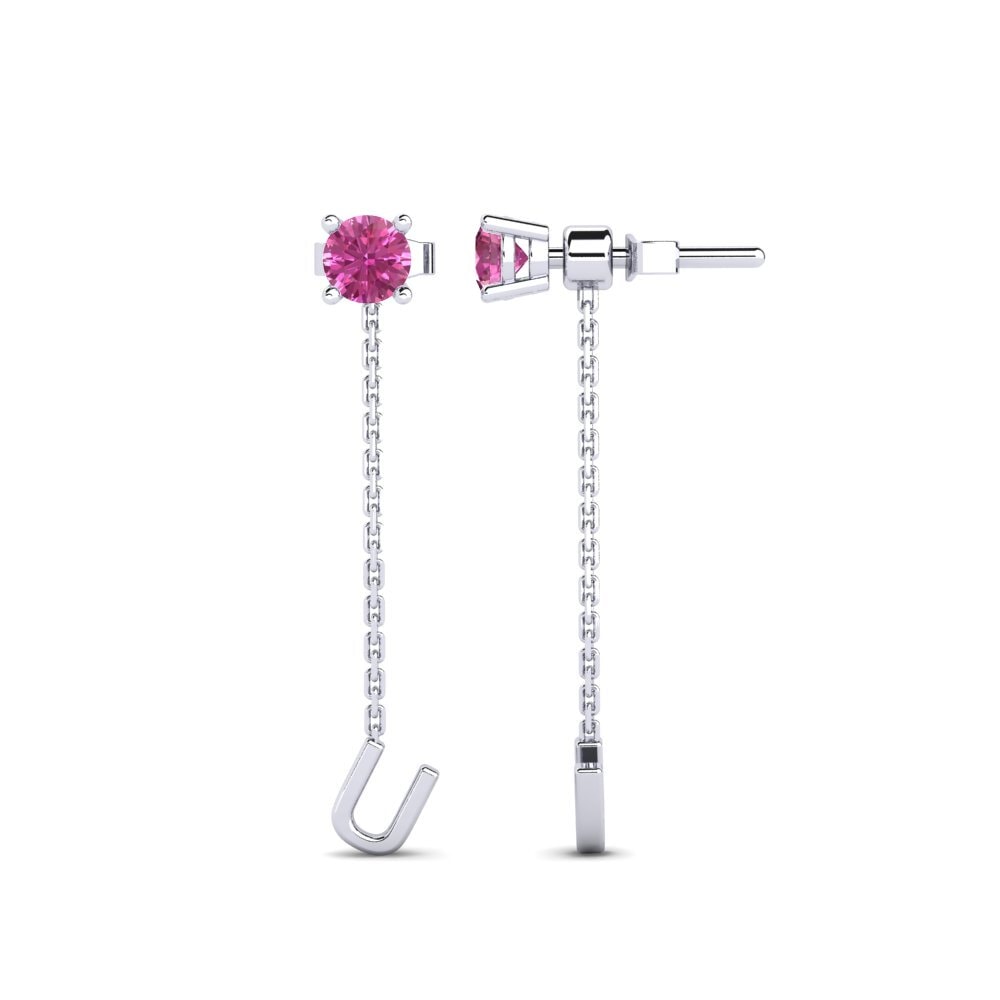 Pink Topaz Women's Earring Aundrea U