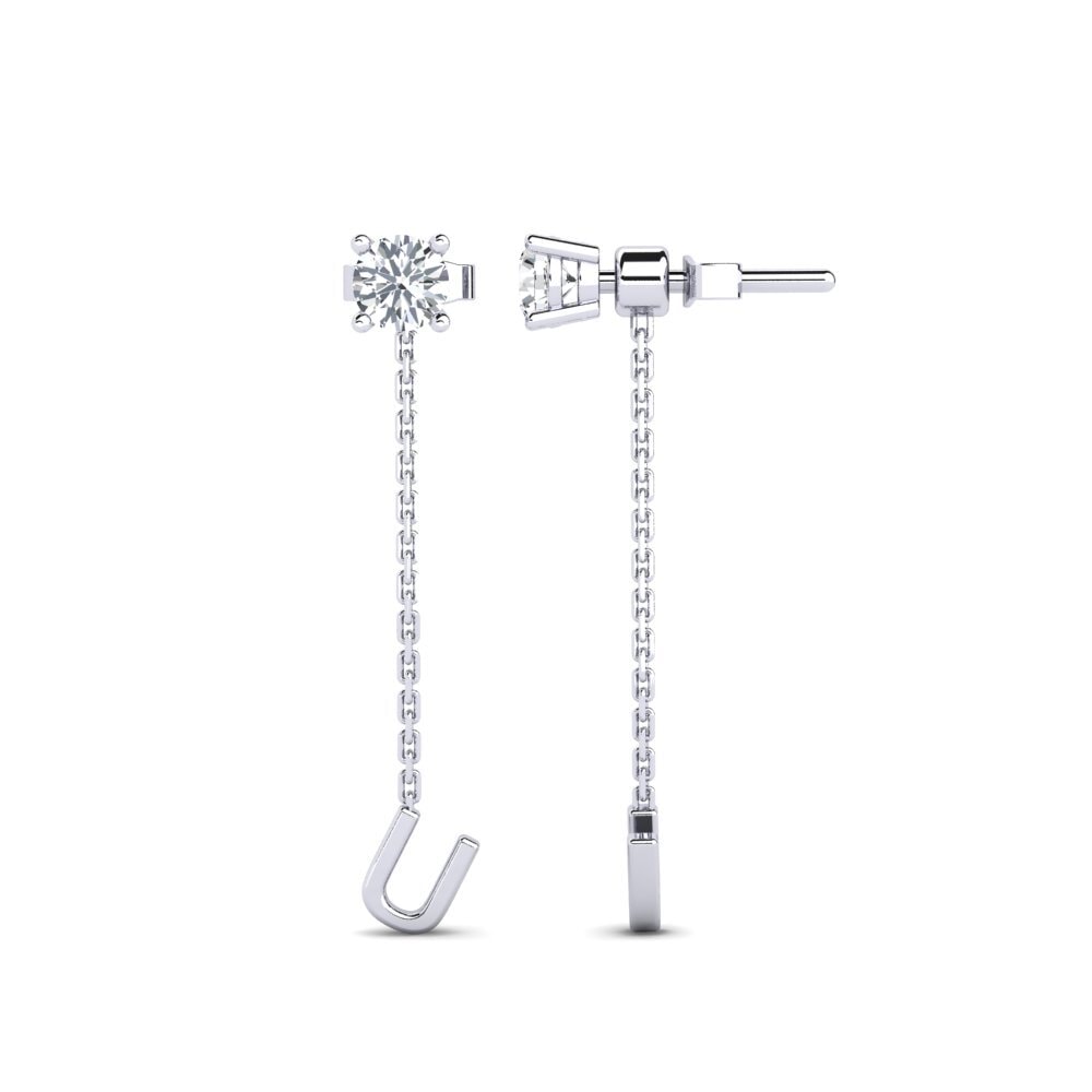 White Zircon Women's Earring Aundrea U