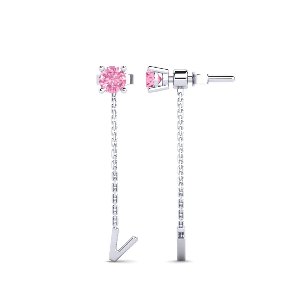 Pink Sapphire Women's Earring Aundrea V