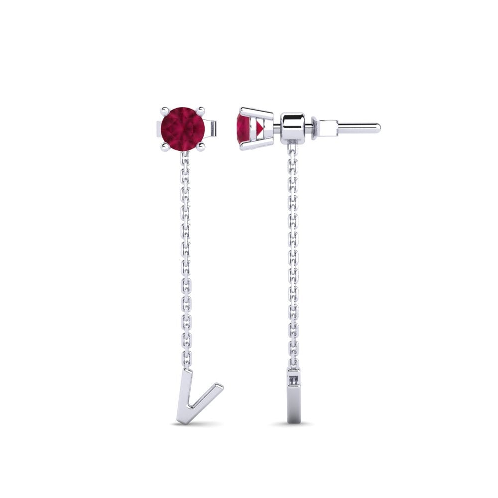 Ruby Women's Earring Aundrea V