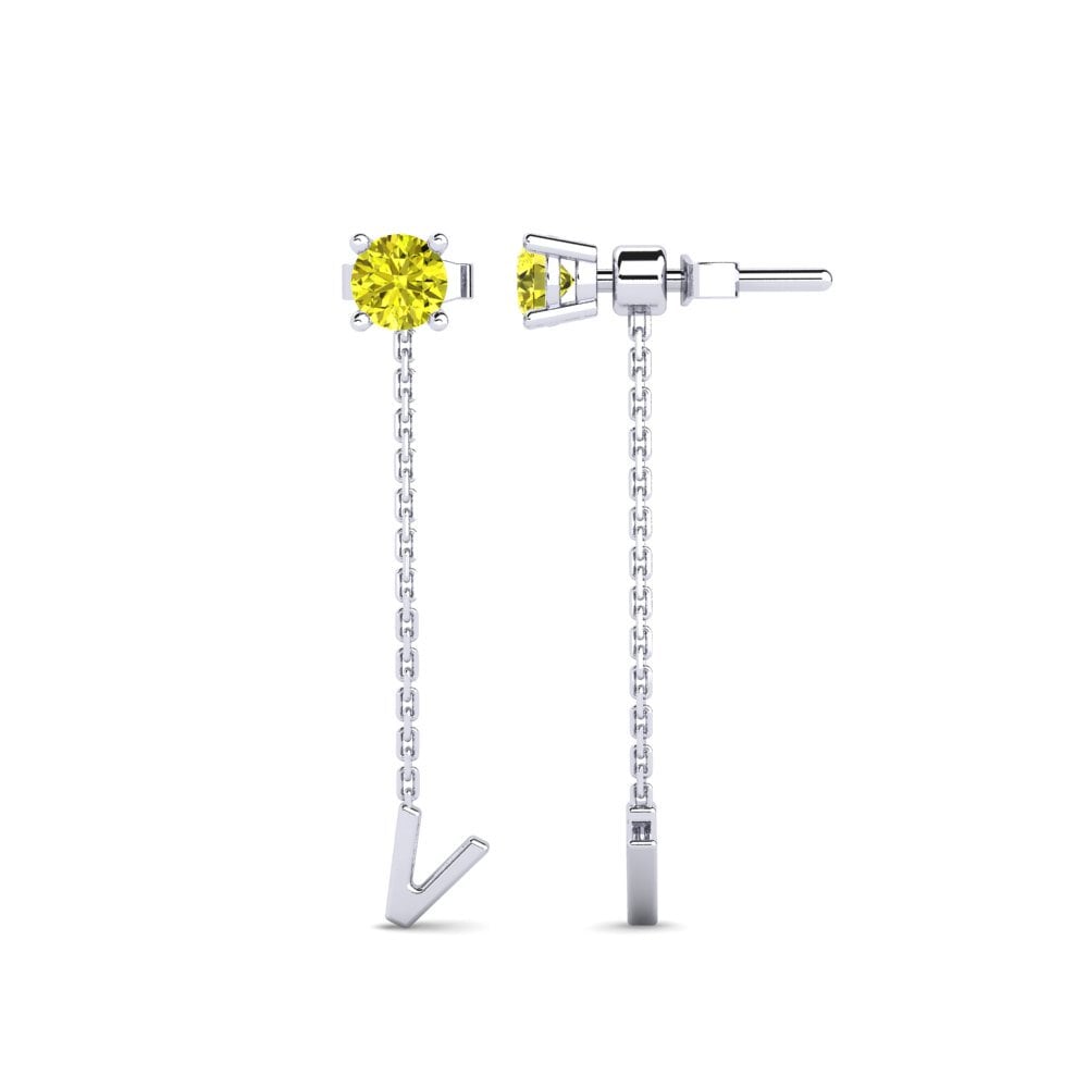 Yellow Diamond Women's Earring Aundrea V